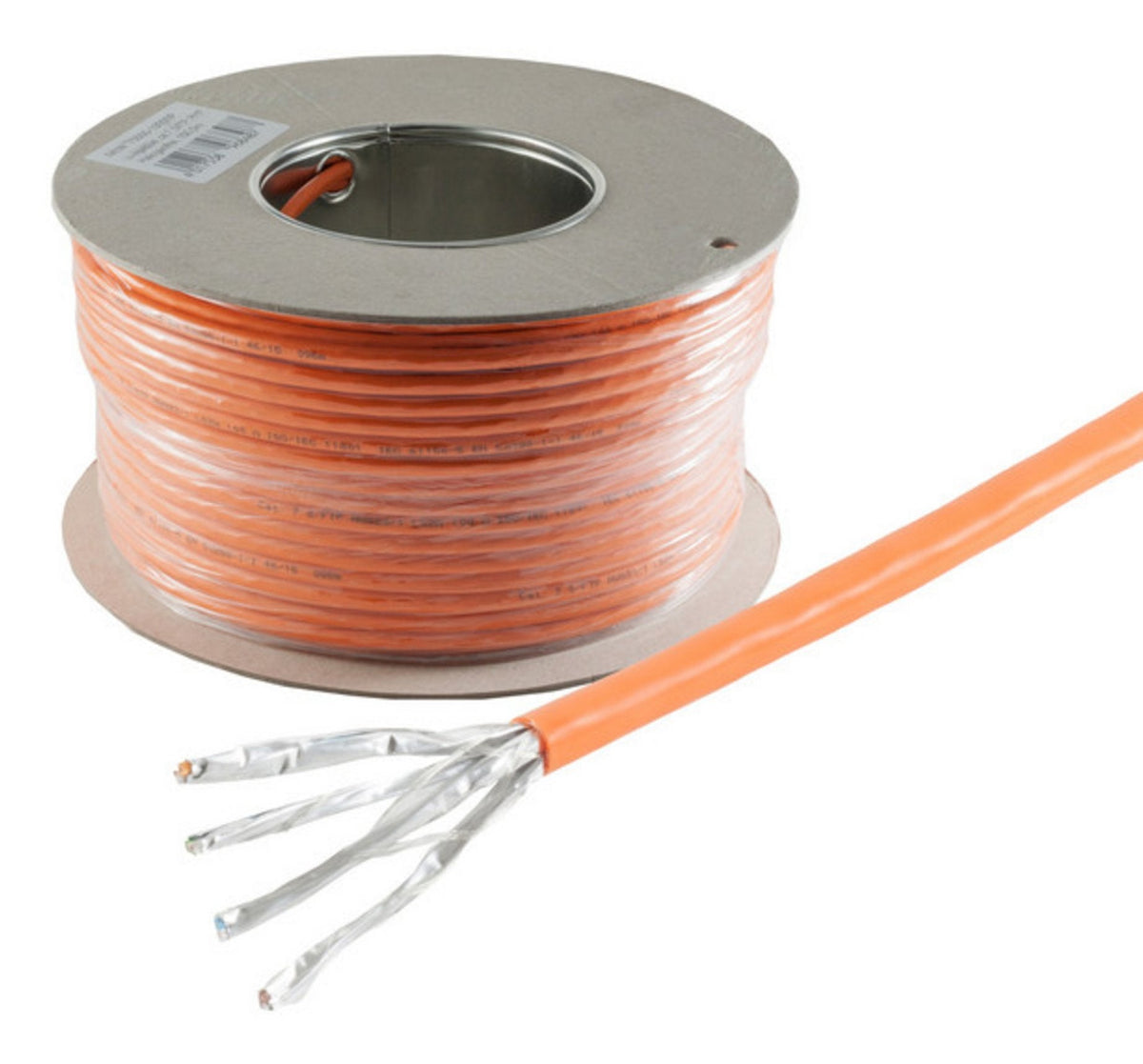 Netzwerkcable Lan Verlegecable Cat. 7 S/Ftp Pimf Halogenfrei Naranja 25,0m