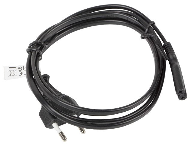 Lanberg Cable De Alimentacion Ca-C7ca-11cc-0018-Bk Conectores Cee 7/16 / Iec320 C7 1.8 Metros