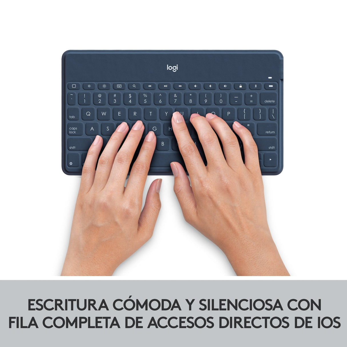 Teclado Español Logitech Keys-To-Go Azul Bluetooth 920-010044