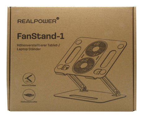 EAN 4040895012692 - RealPower 495562 soporte para ordenador portátil Acero inoxidable 43,2 cm (17") imagen 4