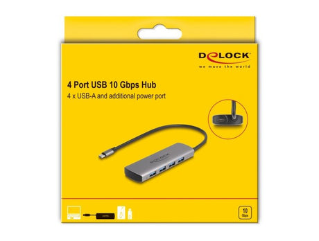 EAN 4043619642939 - DeLOCK 64293 hub de interfaz USB 3.2 Gen 1 (3.1 Gen 1) Type-C 10000 Mbit/s Gris imagen 3