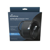 Mediarange Aktives Usb-Verlängerungscable, Usb 3.0, 10m, Sw