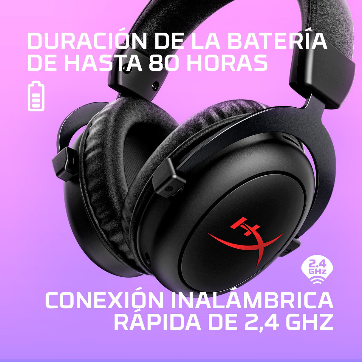 EAN 0196786709388 - HyperX Cloud II Core Wireless GAM HEADSET Inalámbrico y alámbrico Diadema Juego Negro imagen 4