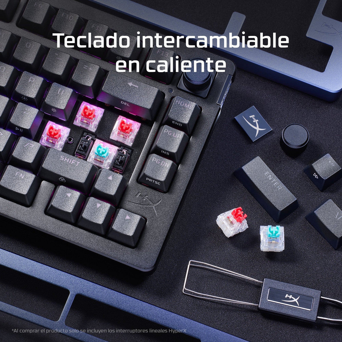 Hyperx Alloy Rise - Teclado - 100% - Full Size