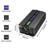 EAN 5901878519258 - Qoltec Monolith adaptador e inversor de corriente Auto/Interior 600 W Negro imagen 4
