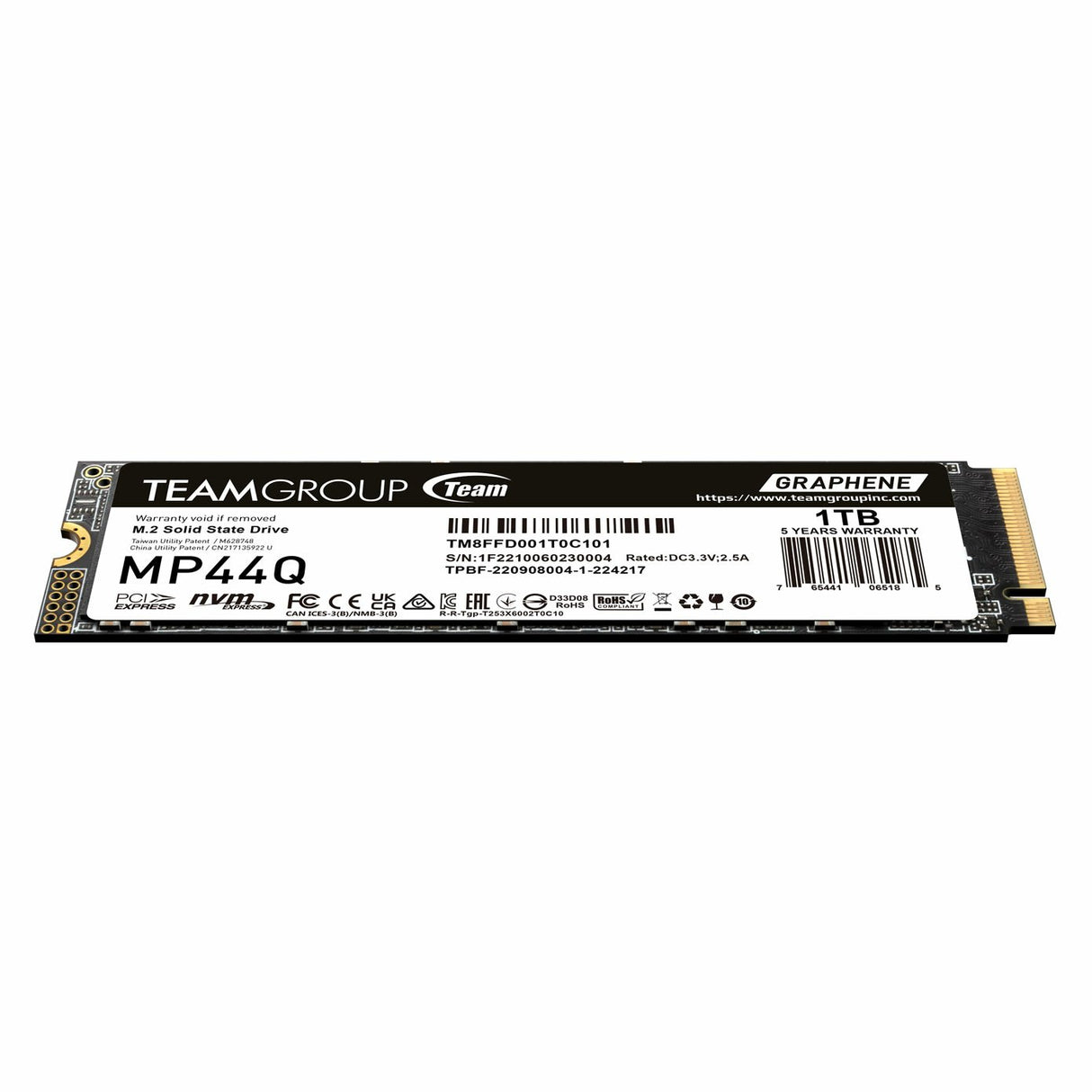 EAN 4711430802824 - Team Group MP44Q 1 TB M.2 PCI Express 4.0 NVMe QLC 3D NAND imagen 2