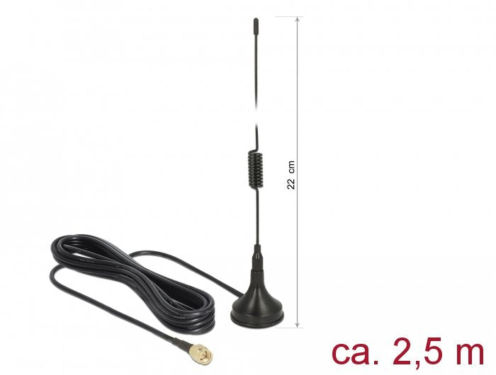 Delock Antena Lte Sma St. 2dbi Starr Omni. Rg-174 2,5m Outdoor