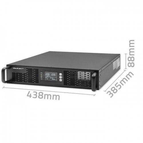 EAN 5901878522852 - Qoltec 52285 sistema de alimentación ininterrumpida (UPS) Doble conversión (en línea) 1 kVA 1000 W 2 sali imagen 10