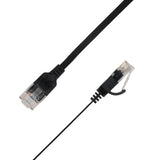 Flat U/Utp Cat6a Black 1.5m Awg 34/7, Pvc, 1x4mm Utp-Fl6a-00150-Blk