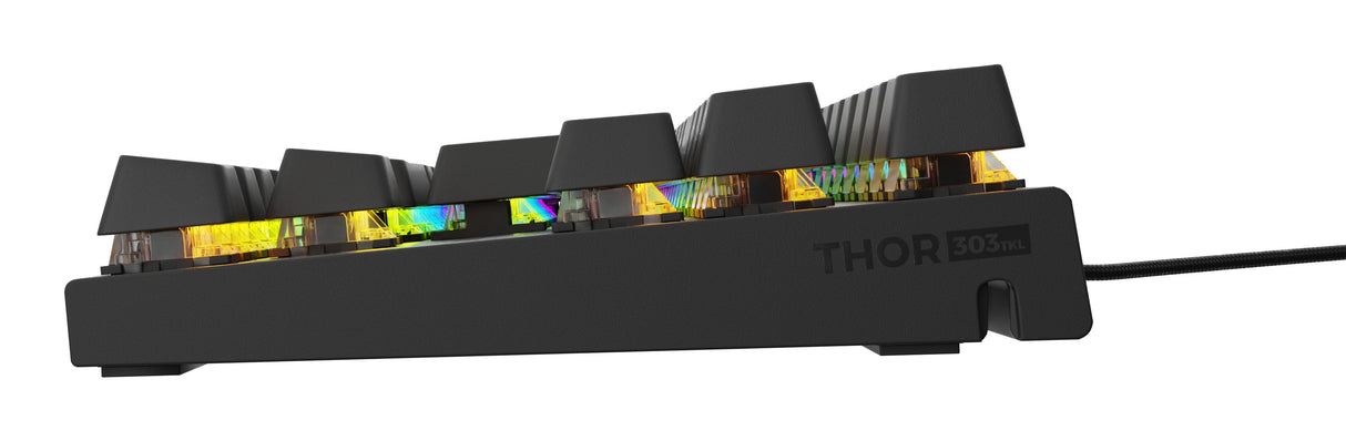 Genesis Thor 303 Tkl Rgb Mechanical Gaming Keyboard, Outemu Brown Switch, Us Layout, Wired, Black