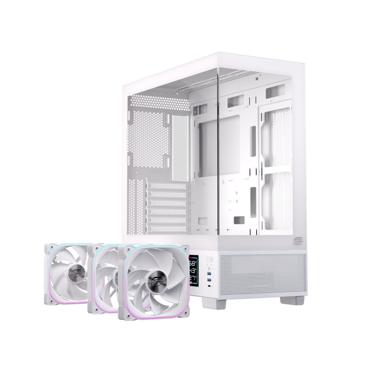 EAN 6977277360028 - Einarex EXCS-PR-51DR-W carcasa de ordenador Midi Tower Blanco imagen 4