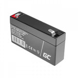 Green Cell Batería Agm De Plomo Ácido Agm Vrla 6v 1.2ah Para Juguetes Y Alarmas