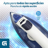EAN 8426156016269 - Grunkel PL-22NS plancha Plancha vapor-seco Suela de acero inoxidable 2200 W Azul imagen 4