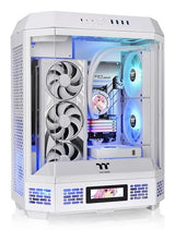 Caja  Pc Thermaltake The Tower 600 Blanca, Vidrio Templado X 3 Ca-1z1-00m6wn-00
