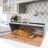EAN 4897144670918 - Maestro MR-1672S panera Rectangular Plata, Madera Acero inoxidable, Bamboo imagen 2
