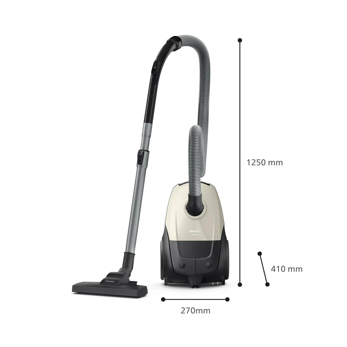 Vacuum Cleaner Philips Input Power 800 W Dust Capacity 3 L Cylinder Vacuum Cleaning Type Dry Dust Container Dust Bag Colour Black/Beige Xd1101/10