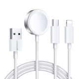 Joyroom Cable 3-In-1 C+Lightning+Wireless, 3.5a, 1,2m, White (S-Iw008)