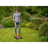 Black+Decker Set Multicortadora 3 En 1 Besta530cm-Qs, Cortacésped Naranja/Negro, 550 W, Incluido Chasis De Cortacésped Besta530cm-Qs