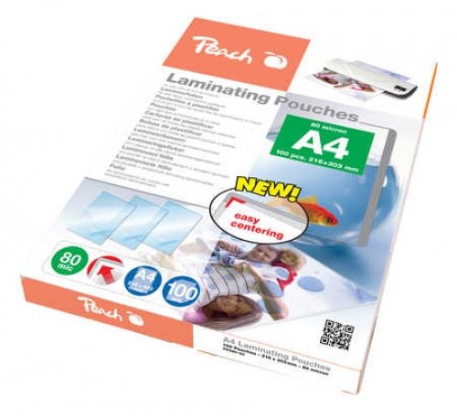 Peach Pp580-02 Plastificador 100 Pieza(S) 216x303mm