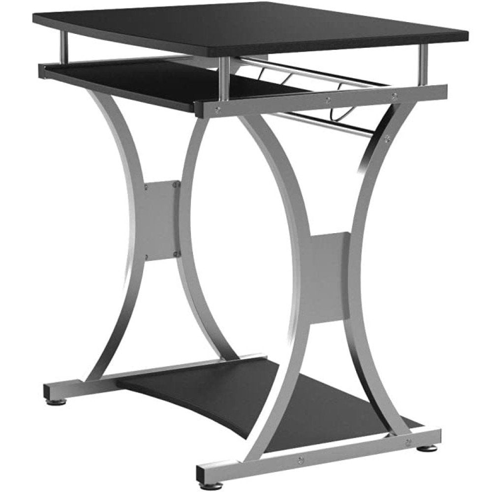 Techly 307308 Escritorio Para Ordenador Compacto 700x550 Con Estante Para Teclado Negro Grafito