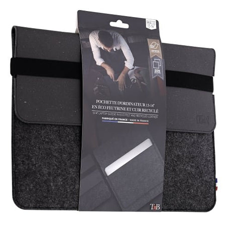 EAN 3303170116647 - T'nB SLFR14BK2 maletines para portátil 35,6 cm (14") Funda Negro, Gris imagen 5