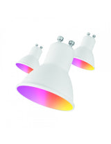 Bombilla Led Inteligente Muvit Io Miopak006 Casquillo Gu10 5.5w 400 Lúmenes 2700k-6500k Pack De 3 Uds