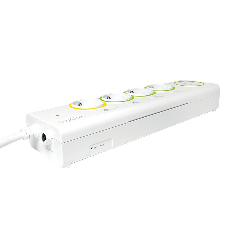 Logilink Pa0130 Base Múltiple 1,5 M 4 Salidas Ac Interior Blanco