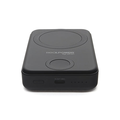 EAN 4040895011763 - RealPower 444408 batería externa 10000 mAh Cargador inalámbrico Negro imagen 3