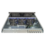 Caja Rack 19" Unykach 4u Sin Fuente Negro Plata 6 Bahias Int 1xusb2.0 1xusb3.0 1xusb-C