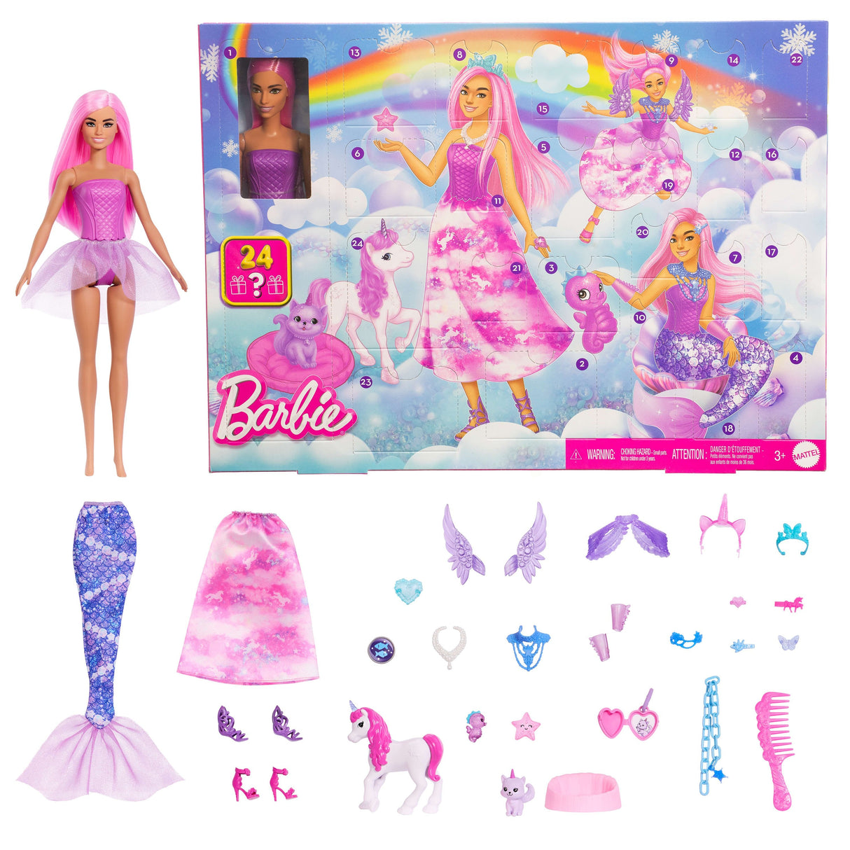 Mattel Barbie Fantasy Adventskalender Jfl66