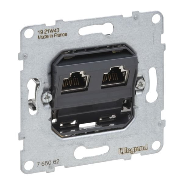 Legrand 765062 Seano Einsatz Datendose 2xrj45 Kat.6a Stp Geschirmt