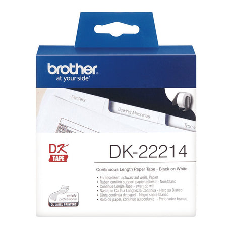 EAN 4977766628525 - Brother DK-22214 cinta para impresora de etiquetas Negro sobre blanco imagen 2