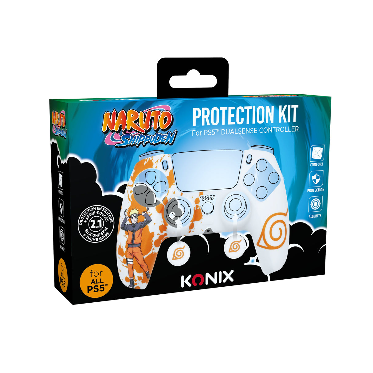 EAN 3328170011372 - Konix Naruto 80389000005 accesorio de controlador de juego Funda de silicona para mayor agarre y protecci imagen 2