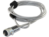 Navilock 20643 Cable Antirrobo Plata 1,8 M