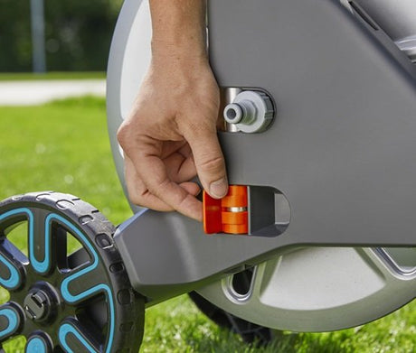 EAN 4078500045070 - Gardena 18547-20 carrete de manguera de jardín Carretera con varias posiciones Manual Negro, Acero inoxid imagen 6