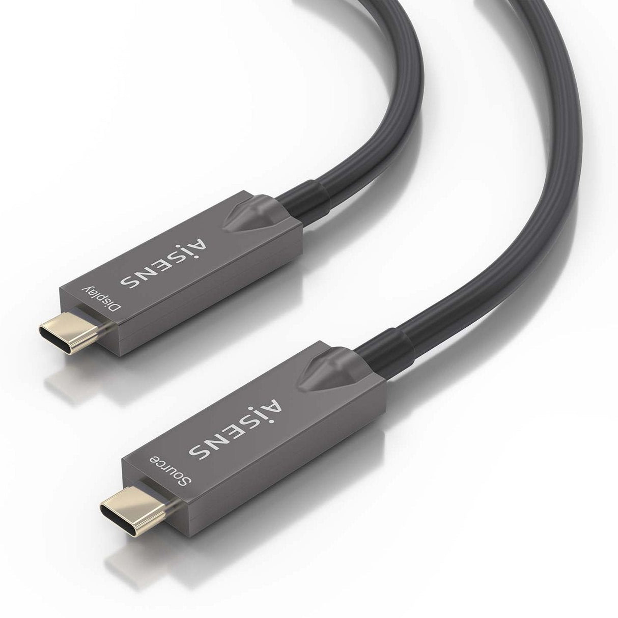 Cable Usb3.1 Aisens Gen2 10gbps Aoc 4k 3a 60w E-Mark Usb-C M/M 10m