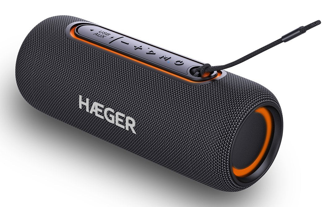 Altavoz Portátil  Haeger Sp-10w.003a  Fiesta Estéreo Negro