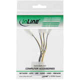 Adaptador De Corriente Inline Molex A Conector De Ventilador 4x