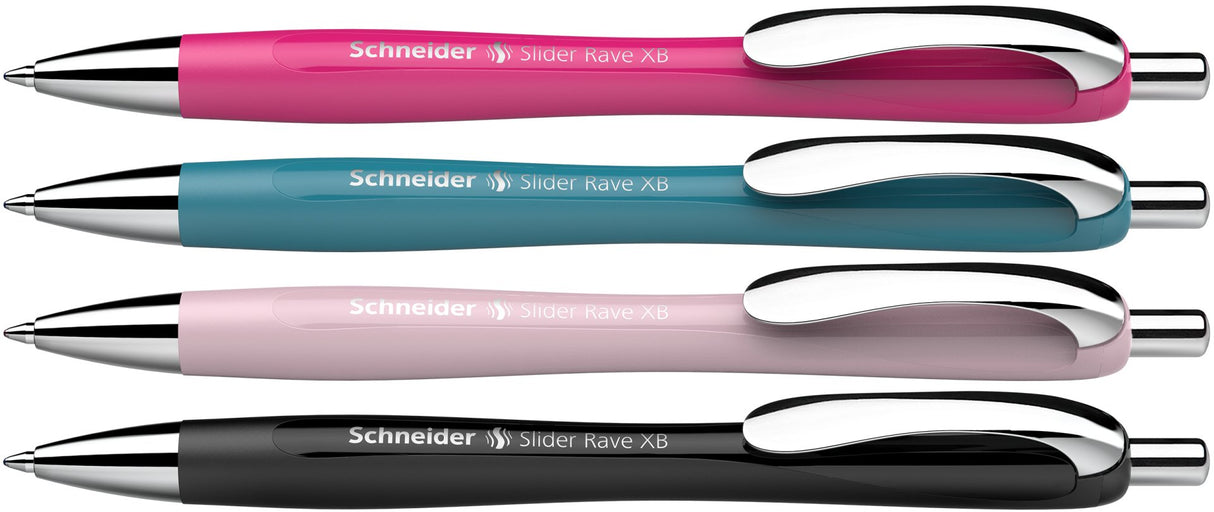 EAN 4004675177438 - Schneider AG Slider Rave Azul Bolígrafo de punta retráctil con pulsador Extra-grueso 4 pieza(s) imagen 1