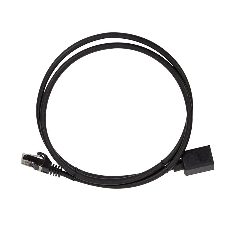 Latiguillo Cat 6a, S/Ftp,  1.00 M, Negro, Macho-Hembra Cu Lszh