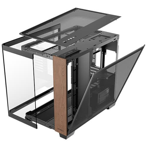 Caja Pc  Antec C8 Curve Wood E-Atx Negro 2xvent 160 Mm 1x140mm 2xusb Sn Fuente