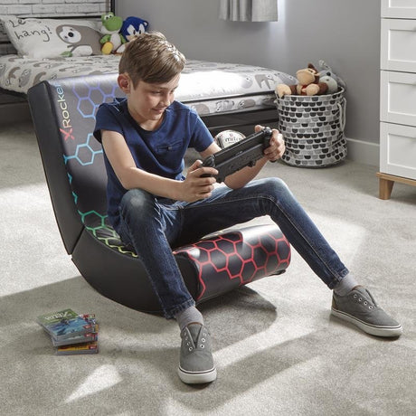 EAN 94338513028 - X Rocker Neo Hex Edition Silla gaming Asiento acolchado tapizado Negro imagen 2