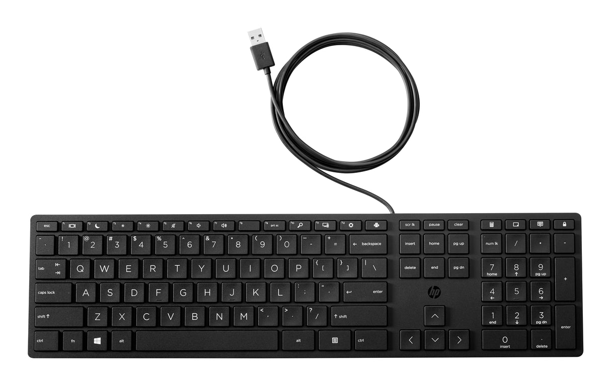 EAN 0194721888495 - HP 320K Wired Keyboard teclado Oficina USB Negro imagen 1