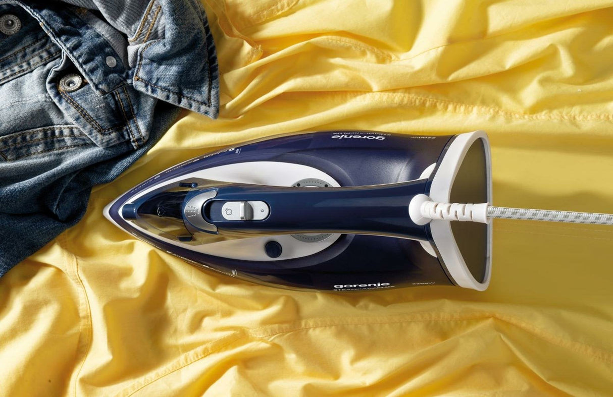 Gorenje Sih2200blc Steam Iron, 2200 W, Water Tank Capacity 280 Ml, Continuous Steam 30 G Min, Blue White, Auto Power Off