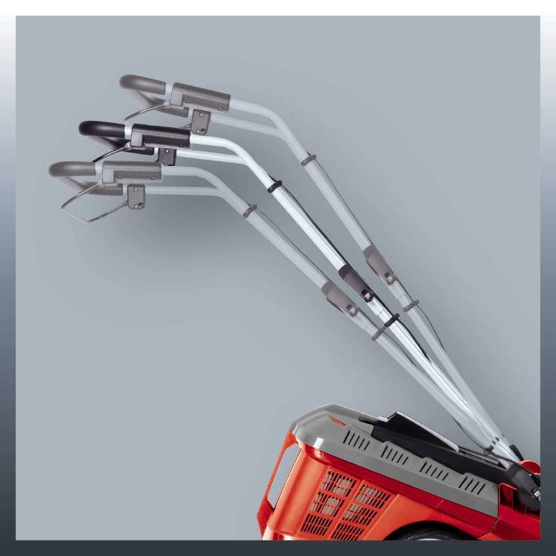 Cortacésped  Einhell Ge-Cm 43 Li M Kit Manual  Rojo/Negro, Cortacésped Manual, Cuchillas Giratorias, Cargador Rápido X2, Batería 18v 4ah X2, Negro, Gris, Rojo