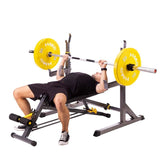 EAN 5907695596557 - HMS Fitness LSR8311 Banco de musculación multiposición Asiento ajustable Hogar Negro, Amarillo imagen 8
