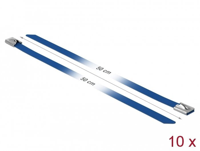 Delock Bridas De Acero Inoxidable L 500 X B 7,9 Mm Aal 10 Piezas