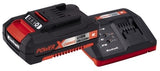 Kit De Inicio Einhell Power-X-Change 18volt 4ah, Cargador (Negro/Rojo, Batería + Cargador)