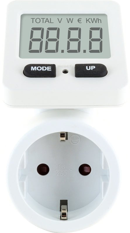 Schwaiger Stem1180 Medidor De Coste Energético Corriente Alterna Con Flex. Display, Blanco