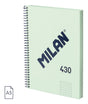 EAN 8411574107514 - Milan 57153E80SNCGR cuaderno y block A5 80 hojas Verde imagen 1